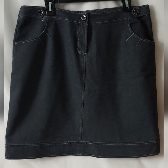 NY Collection Petite Soft Denim Skirt Size 14 - Picture 1 of 4